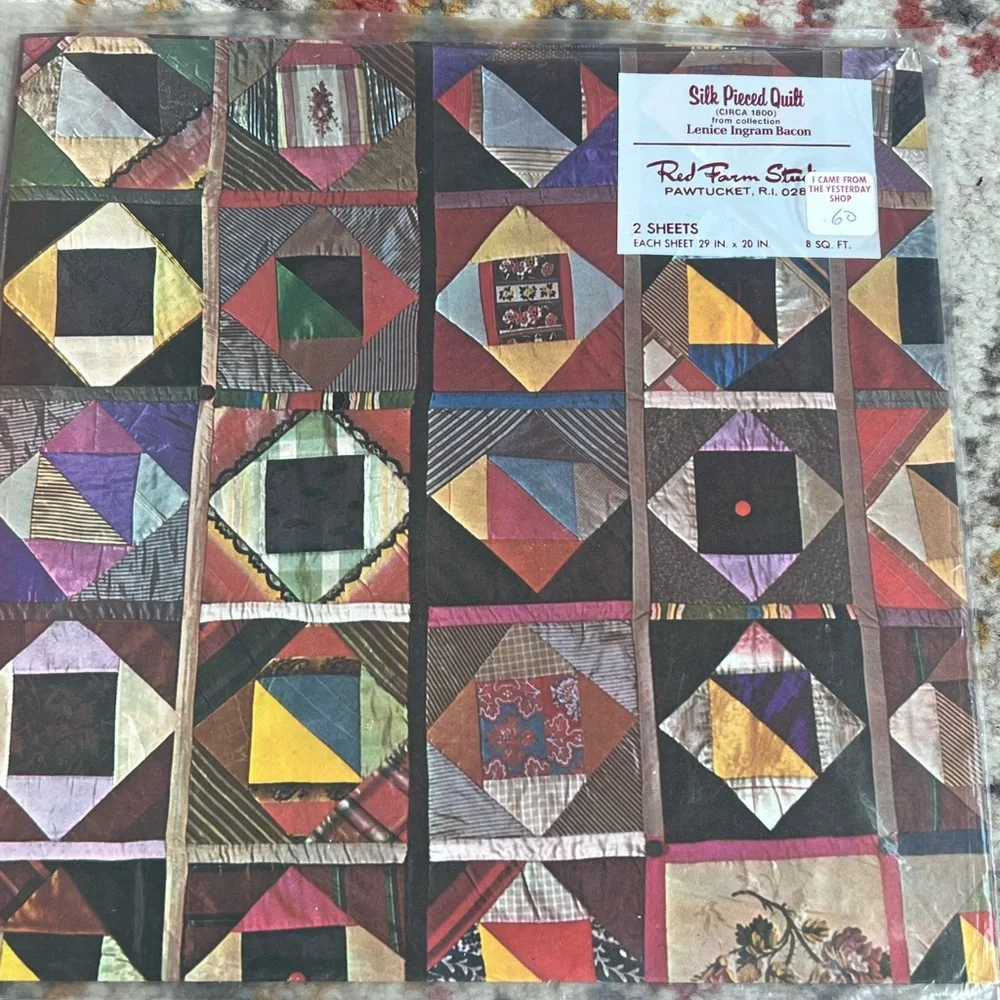 Silk Pieced Quilt wrapping paper vintage new - Multicolor - Lenice Ingram Bacon
